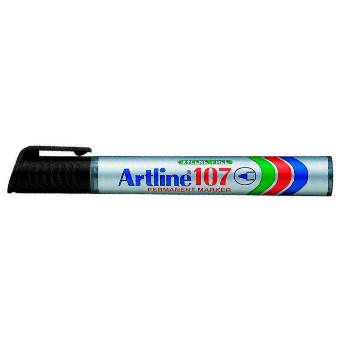 Artline 107 Rotulador Permanente Tinta Negra Punta Redonda Trazo 1.5 mm 3