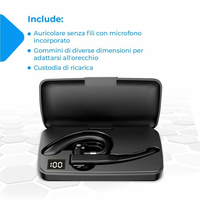 Auriculares in Ear Bluetooth NK NK-FA32004 Negro 5 Auriculares in Ear Bluetooth NK NK-FA32004 Negro 5