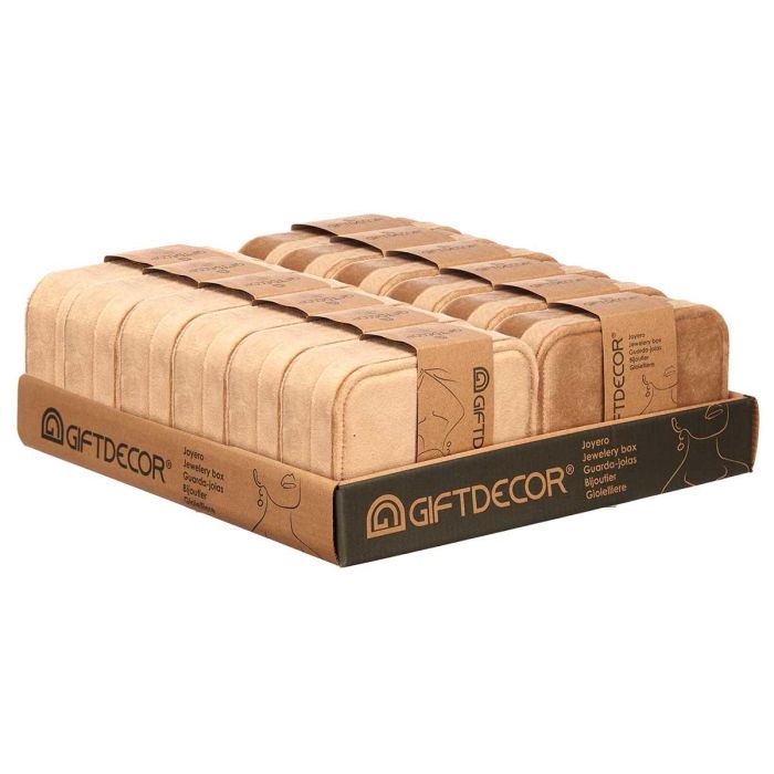 Joyero Rectangular Beige Giftdecor 16X6CM (12 Unidades) 2 Joyero Rectangular Beige Giftdecor 16X6CM (12 Unidades) 2
