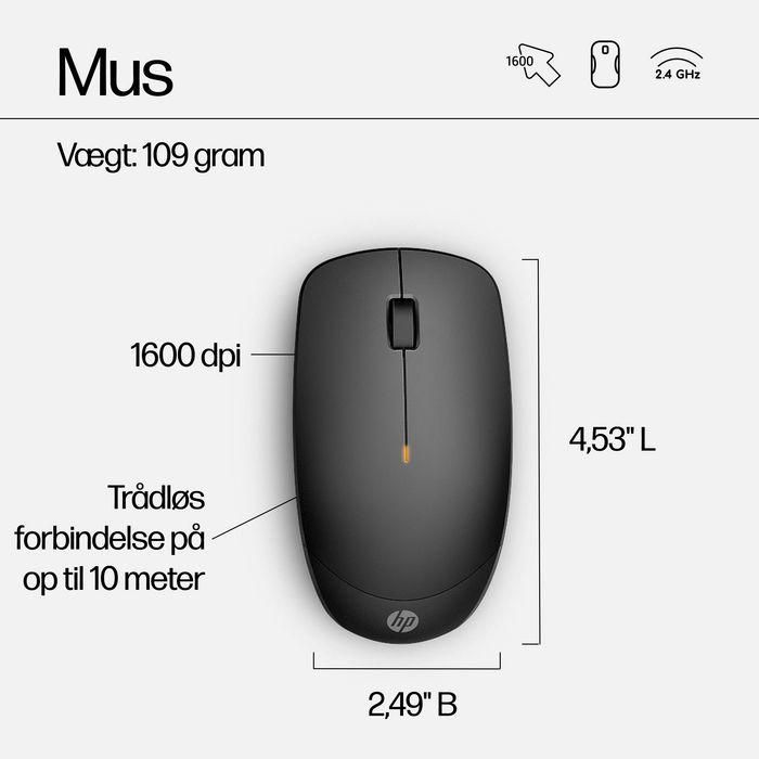 HP Combo Teclado y Ratón Inalámbrico 230, Diseño Cómodo y Silencioso, Batería de Larga Duración, Productividad Diaria 21