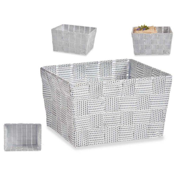 Cesta de Tela Cónica Pequeña Blanco Kipit 20x11x15cm (24 Unidades) Cesta de Tela Cónica Pequeña Blanco Kipit 20x11x15cm (24 Unidades)