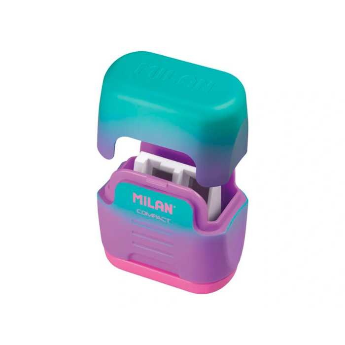 Milan Afilalápices Compact Sunset Doble con Depósito C-Surtidos Expositor 24 Ud 1