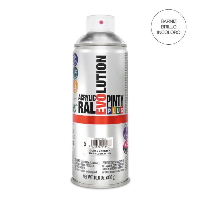 Pinty Plus Evolution Barniz en Spray 520 cc Brillante B199 0 Pinty Plus Evolution Barniz en Spray 520 cc Brillante B199 0