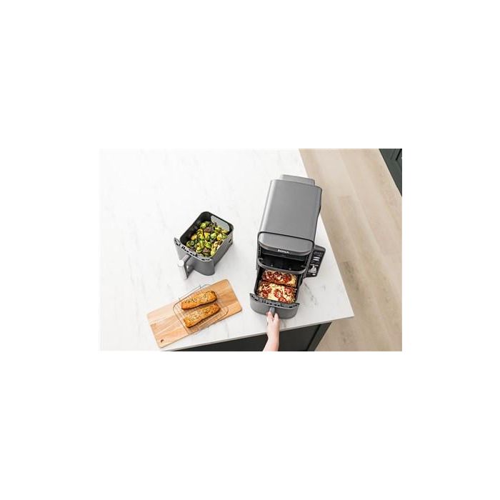 Ninja SL400EU Freidora de Aire Doble Zona XL 9,5L con 6 Programas 10 Ninja SL400EU Freidora de Aire Doble Zona XL 9,5L con 6 Programas 10