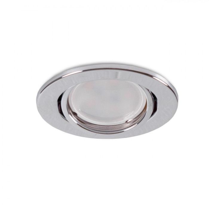 Aro Foco Downlight Circular Basculante "Vepa" Acero 90mm - Cromado 1 Aro Foco Downlight Circular Basculante "Vepa" Acero 90mm - Cromado 1