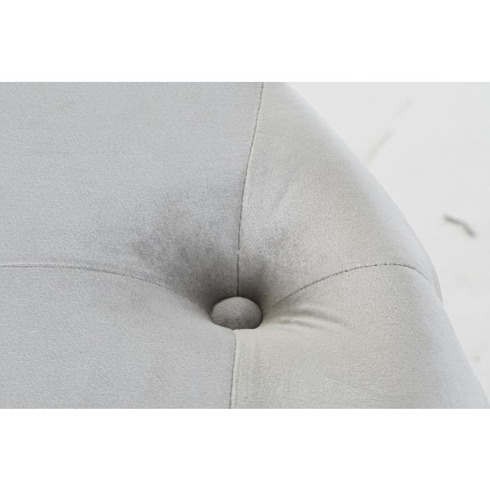 DKD Home Decor Reposapies Glam Gris Terciopelo MDF Set de 2 78 x 42 x 78 cm 3