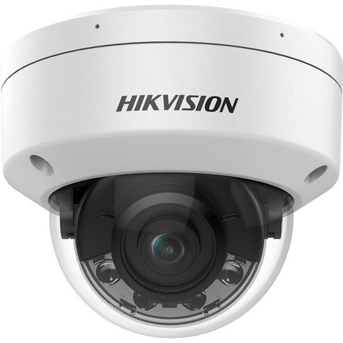 Hikvision Cámara IP domo 4M Smart Hybrid Light ColorVu 2.8mm WDR IK10 IP67 12V/PoE. Audio, alarma, luz híbrida 30m 1