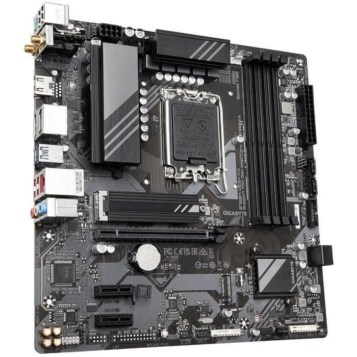 Gigabyte B760M DS3H AX Placa Base mATX LGA 1700 DDR5 Wi-Fi 6E 2.5GbE para Intel Core 14ª Gen 1