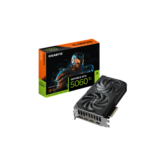 GIGABYTE GeForce RTX 5060 Ti WINDFORCE OC 8G GDDR7 128-bit PCI-E 5.0 Tarjeta Gráfica - 9VN506TWO8-00-G10 GIGABYTE GeForce RTX 5060 Ti WINDFORCE OC 8G GDDR7 128-bit PCI-E 5.0 Tarjeta Gráfica - 9VN506TWO8-00-G10