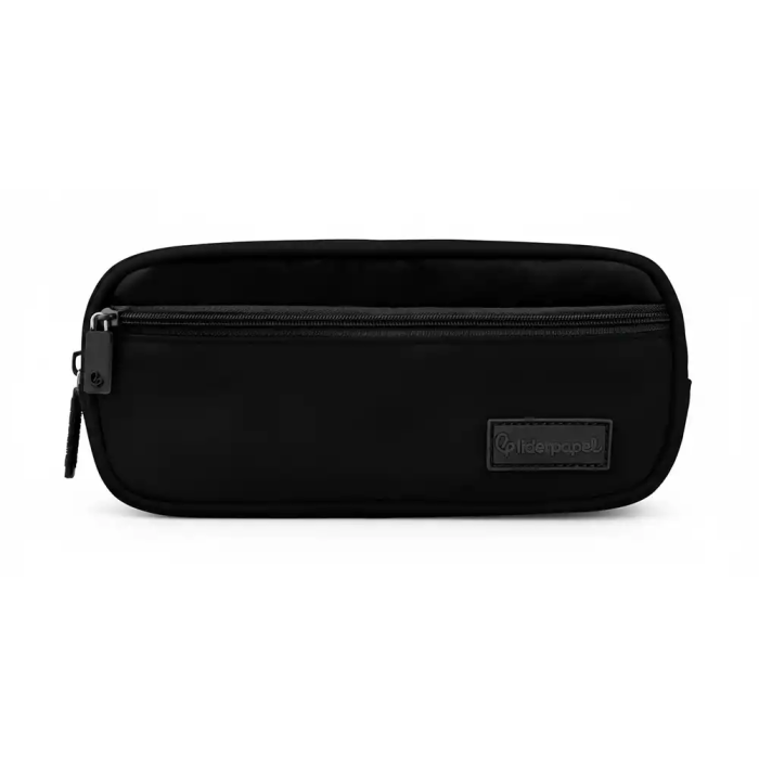 Liderpapel Estuche Portatodo Duo 2 Cremalleras Negro 220x90x50 mm 1