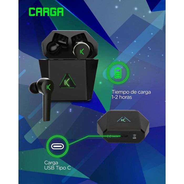 Auriculares KSIX TP-8427542116471_BXTWGM01_Vendor Negro 5