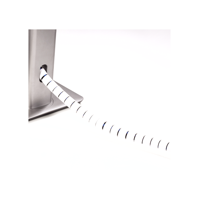 Fellowes Tubo flexible para protección de cables 9929901 para Piso Blanco 2000 mm 3