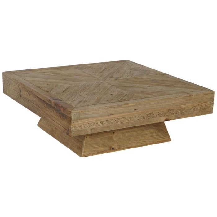 Mesa de Centro Home ESPRIT Marrón Madera de pino 100 x 100 x 36 cm