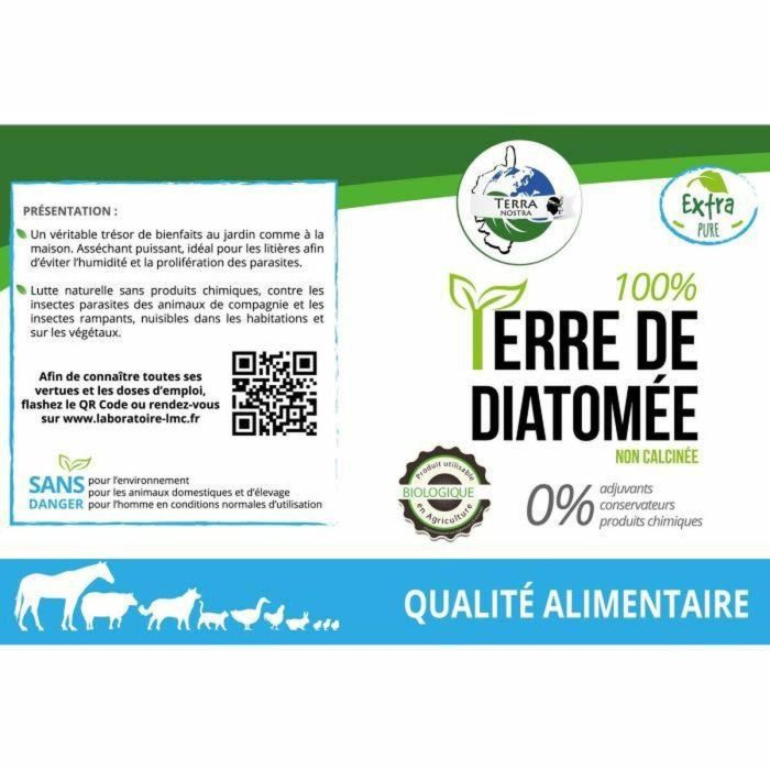 TERRA NOSTRA 100% Tierra de Diatomeas - Grado Alimenticio - Polvo 300 g 1