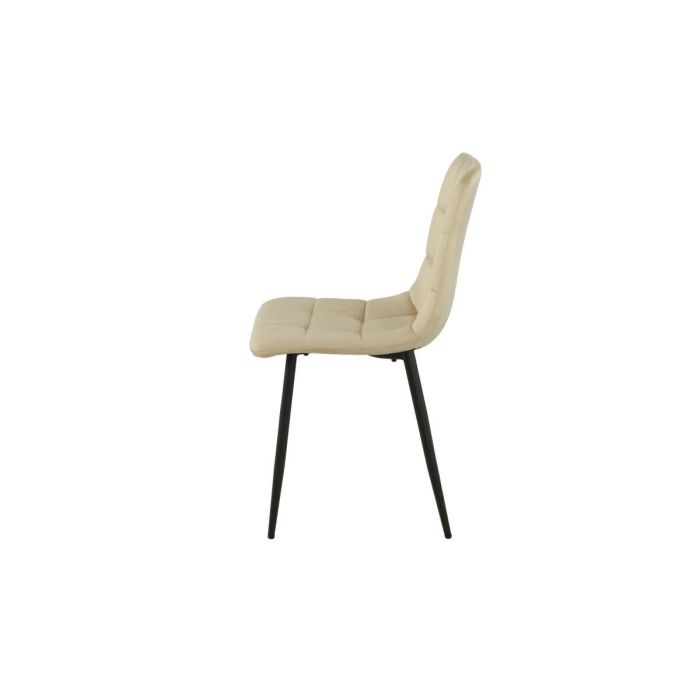 Silla Romimex Beige Terciopelo Metal 45 x 89 x 55 cm 3