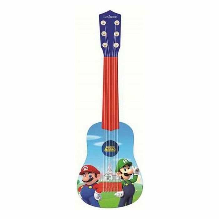 Lexibook Mi primera guitarra de juguete infantil Super Mario 53 cm 6 cuerdas con guía de aprendizaje para niños +3 años Lexibook Mi primera guitarra de juguete infantil Super Mario 53 cm 6 cuerdas con guía de aprendizaje para niños +3 años
