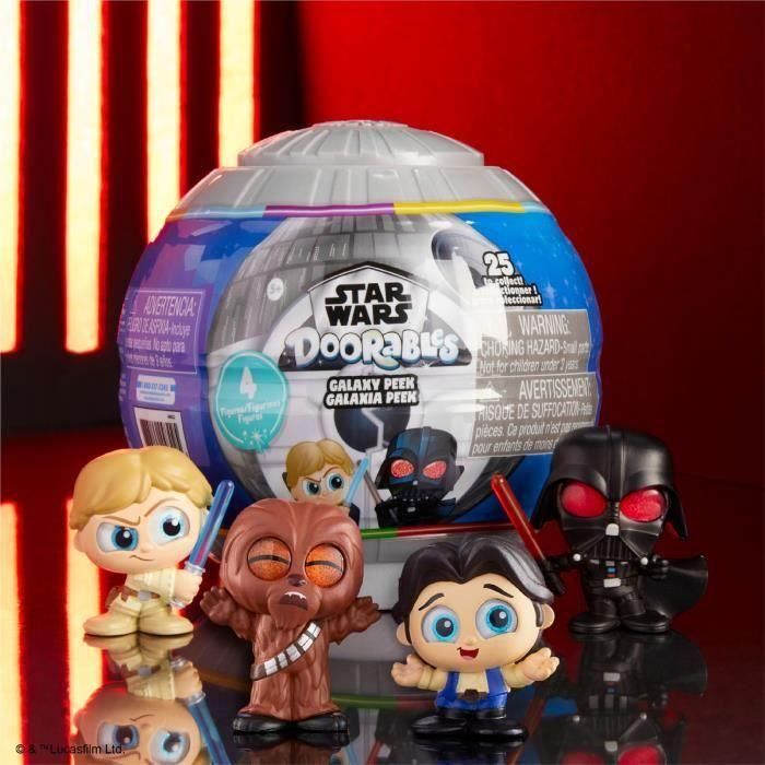 Figuras coleccionables - STAR WARS - Cápsula Galaxy Peek - 4 figuras, 4 cm, 25 para coleccionar 3 Figuras coleccionables - STAR WARS - Cápsula Galaxy Peek - 4 figuras, 4 cm, 25 para coleccionar 3