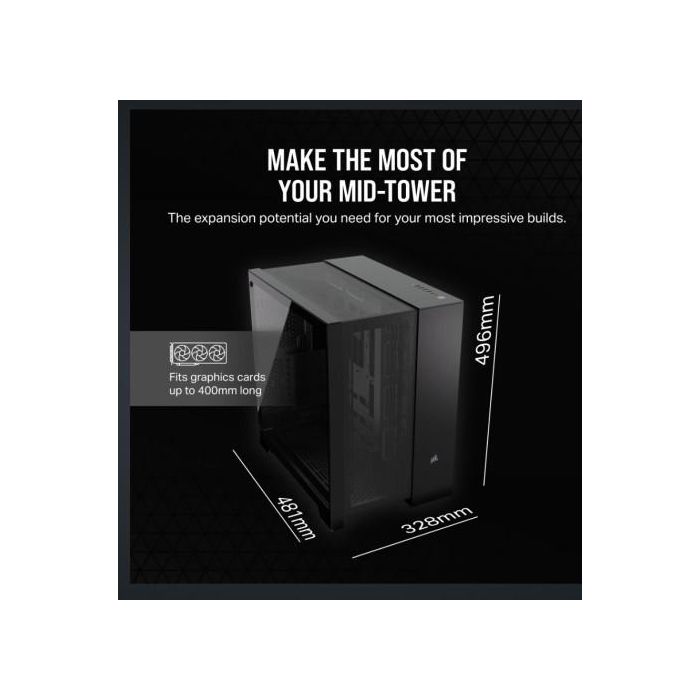 Caja Corsair 6500D Airflow Mid-Tower Negra CC-9011259-WW Caja Corsair 6500D Airflow Mid-Tower Negra CC-9011259-WW