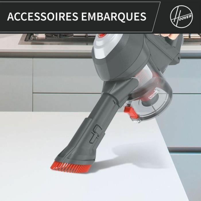 Hoover HF122AH Aspiradora escoba 22V, 40 min autonomía, 0.9L, Rojo/Gris HOO8059019020341 10