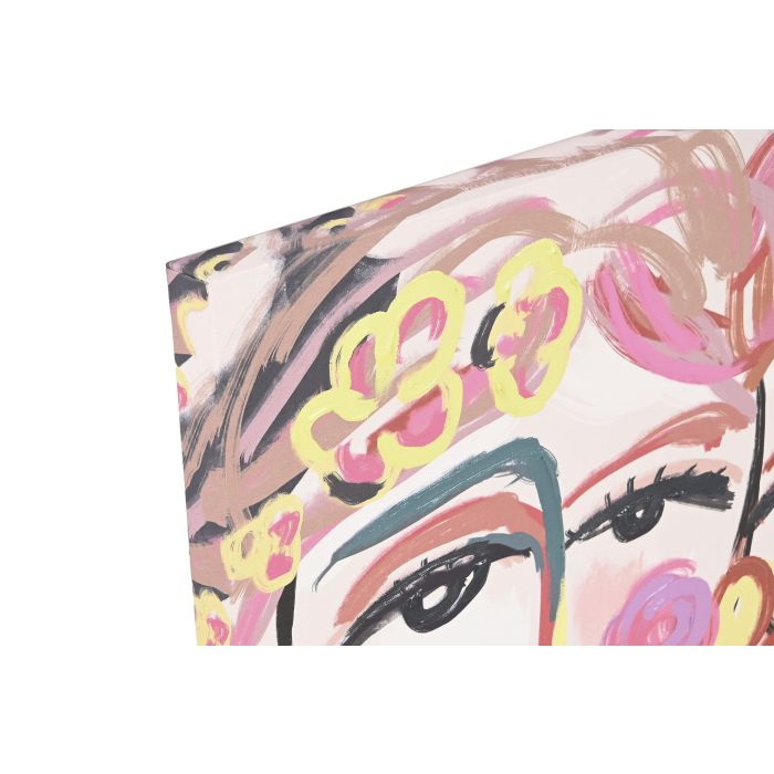 DKD Home Decor Cuadro Moderno Lienzo Pino Multicolor Abstracto 3.7 x 50 x 70 cm (4 Unidades) 1