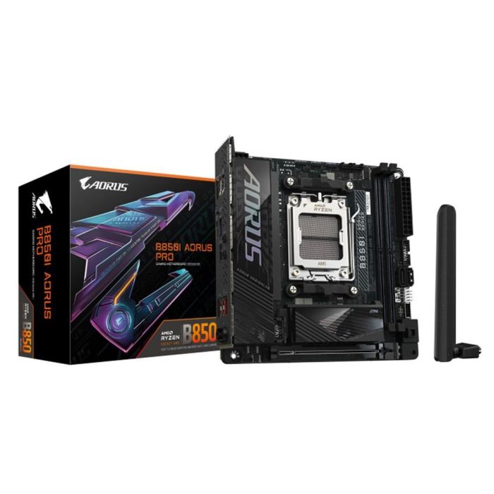 GIGABYTE B850I AORUS PRO placa base AMD B850 Zócalo AM5 mini ITX GIGABYTE B850I AORUS PRO placa base AMD B850 Zócalo AM5 mini ITX