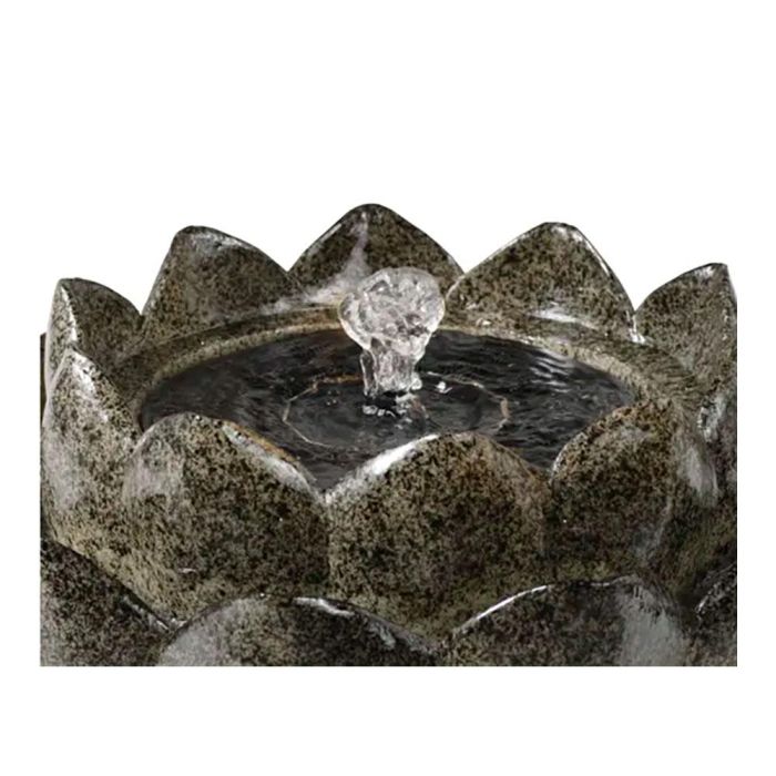 Fuente solar en forma de flor de poliresina, para exterior ip68 1