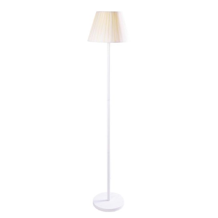Lámpara de Suelo Recta Toby SKD-F009-W Estilo Nórdico, Compatible Bombilla LED E27, para Salón, Dormitorio, Comedor 1