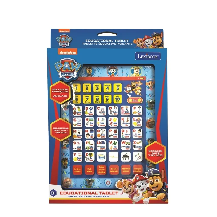 Lexibook Tableta Educativa Bilingüe Paw Patrol (Inglés / Francés) Pantalla Táctil para Niños Pequeños 3