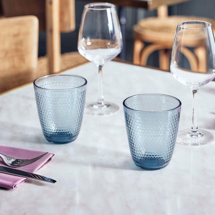 Caja 6 Vasos Altos Vidrio Pampille Mazzarine Arcoroc 31 cL