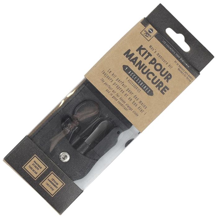 Cosmetic Club Juego 4 Piezas Manicura Pour Lui Negro con Funda-Estuche 7x10x2 cm 1 Cosmetic Club Juego 4 Piezas Manicura Pour Lui Negro con Funda-Estuche 7x10x2 cm 1