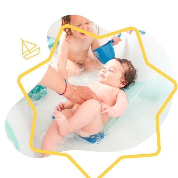 Hamaca de baño ergonómica Badabulle, resistente a roturas, tejido transpirable, 0-6 meses 1 Hamaca de baño ergonómica Badabulle, resistente a roturas, tejido transpirable, 0-6 meses 1
