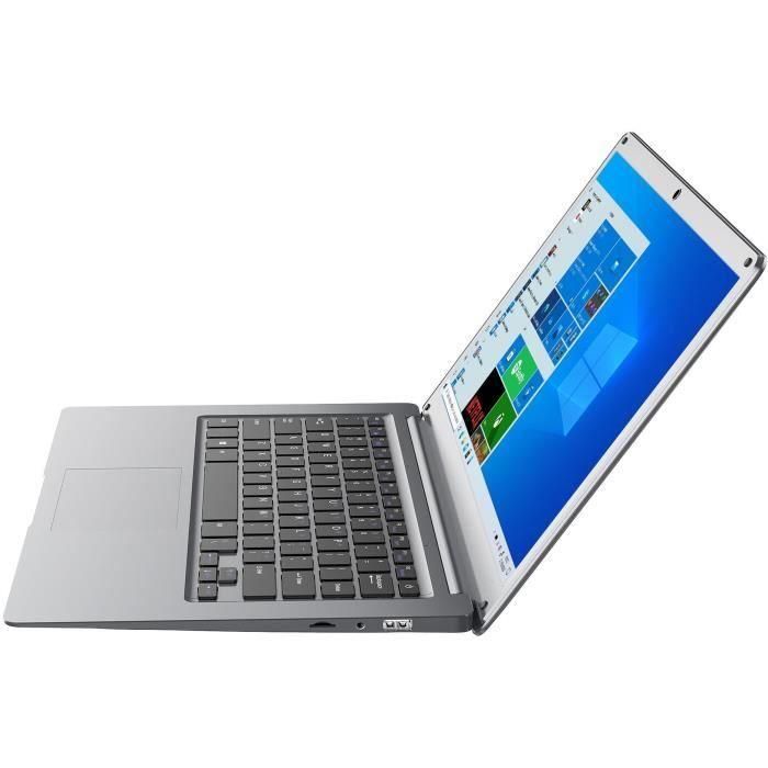 Portátil THOMSON TH14C128, pantalla HD de 14 pulgadas, Celeron N3350, 4 GB de RAM, SSD de 128 GB, W10s, color plateado. 2