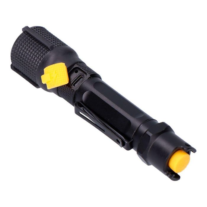 Edm Linterna Táctica X1 Recargable 550 Lm / 200 Lm IP67 Zoom 5W Aluminio Sumergible USB-C Ø3.2 x 13.9 cm 4