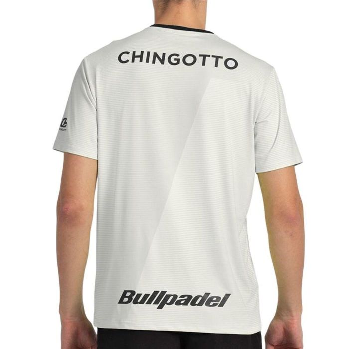 Camiseta de Manga Corta Hombre Bullpadel Chingotto 25I 026 Gris claro Pádel 45-46 3