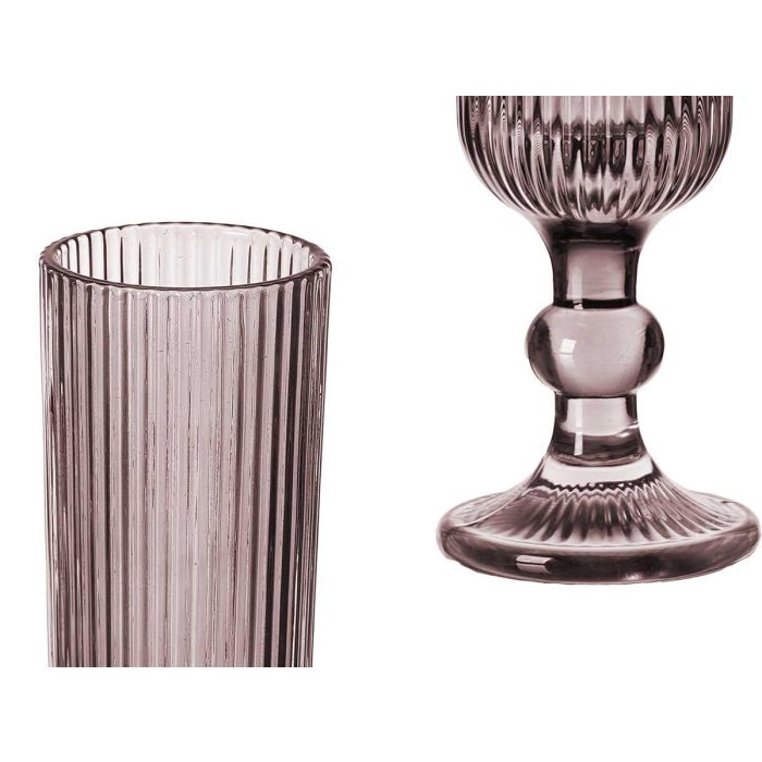 Copa Cava Rosa Rayas 160Ml Vivalto 6x18x6cm (24 Unidades) 3 Copa Cava Rosa Rayas 160Ml Vivalto 6x18x6cm (24 Unidades) 3