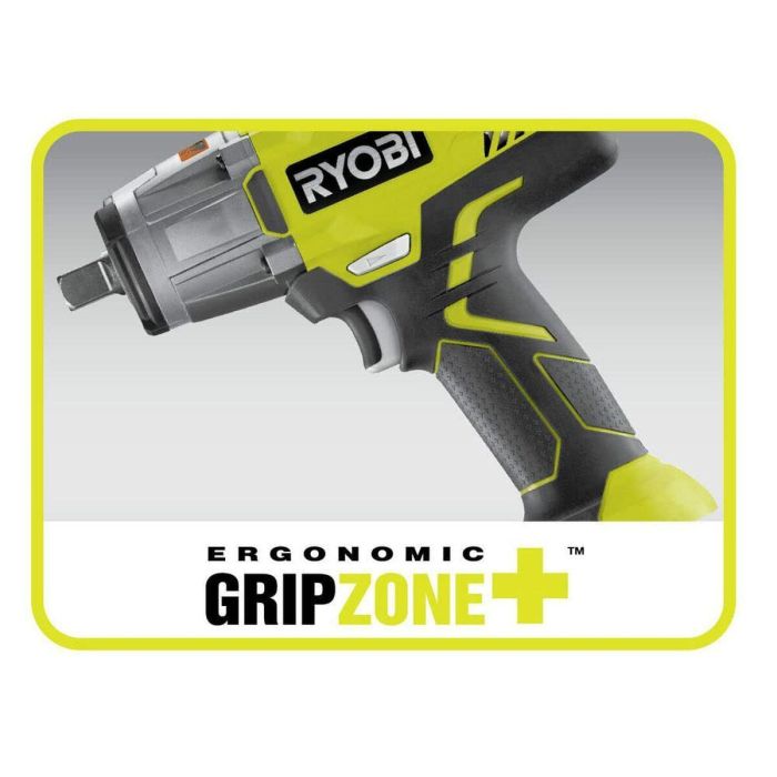 Ryobi R18IW3-0 Destornillador de Impacto Inalámbrico 18V, 400 Nm, Mango de Pistola 6 Ryobi R18IW3-0 Destornillador de Impacto Inalámbrico 18V, 400 Nm, Mango de Pistola 6