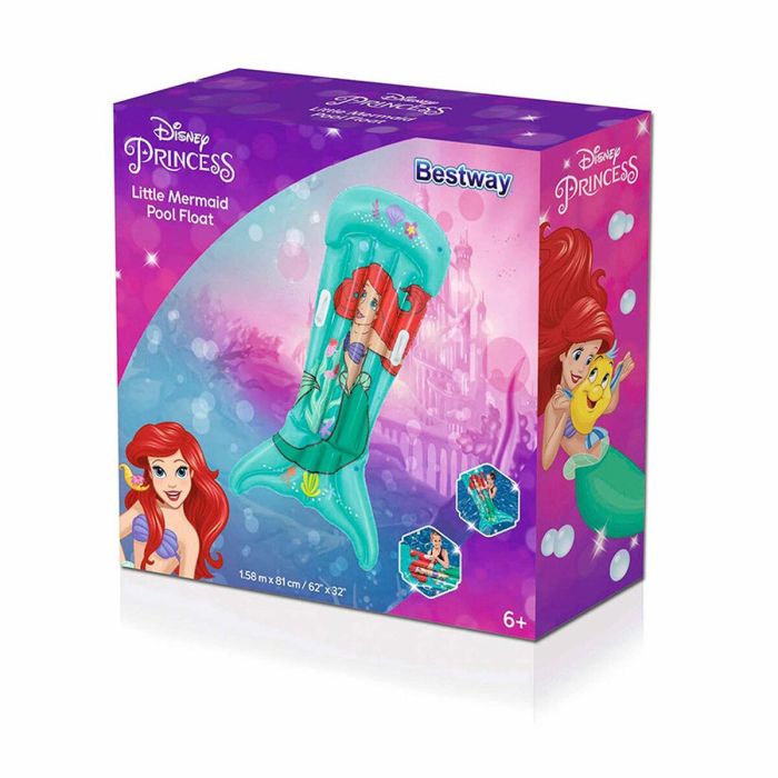 Bestway Colchoneta Disney Sirenita Con Asas 158x81 cm +6 Años Jardin 09108 2