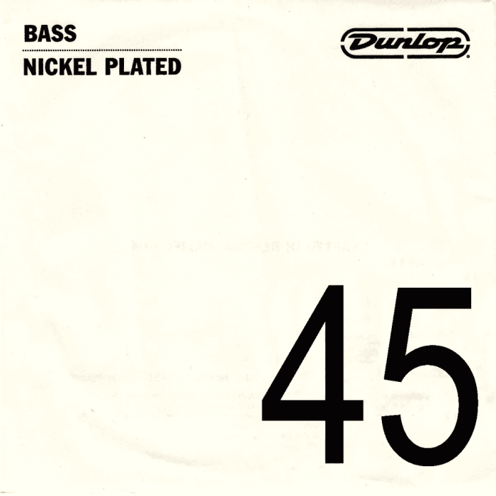 Cuerda Bajo Dunlop Nickel Entorchado .045 0 Cuerda Bajo Dunlop Nickel Entorchado .045 0