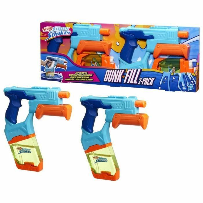 Hasbro Nerf Super Soaker Pack Doble Lanzadores de Agua Dunk-Fill para Niños 0 Hasbro Nerf Super Soaker Pack Doble Lanzadores de Agua Dunk-Fill para Niños 0