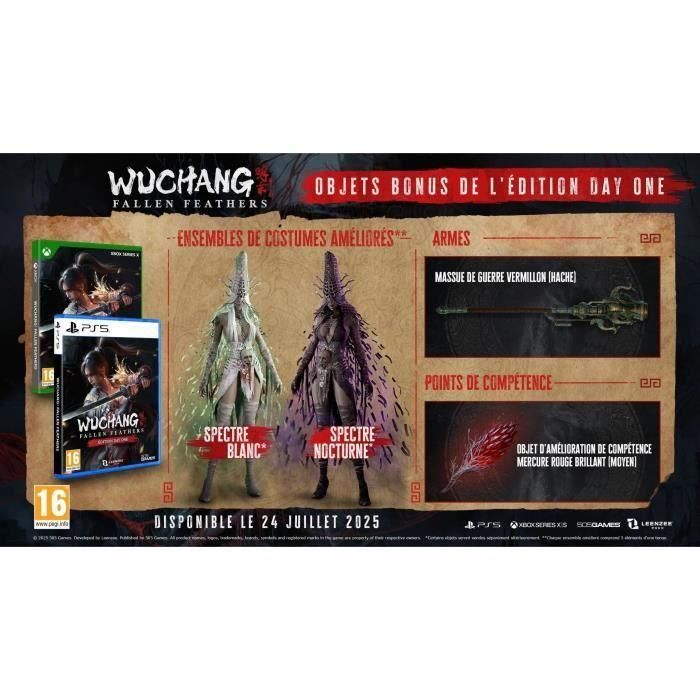 Just For Games 8023171047508 WUCHANG: Fallen Feathers - Edición Día Uno - Juego para PlayStation 5 1 Just For Games 8023171047508 WUCHANG: Fallen Feathers - Edición Día Uno - Juego para PlayStation 5 1