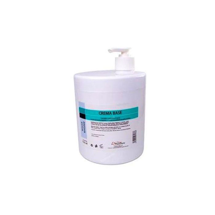 Masasana Crema Base Masaje 1kg, para Fórmulas Personalizadas con Aceites Esenciales, con Árnica, Harpagofito, Sauce
