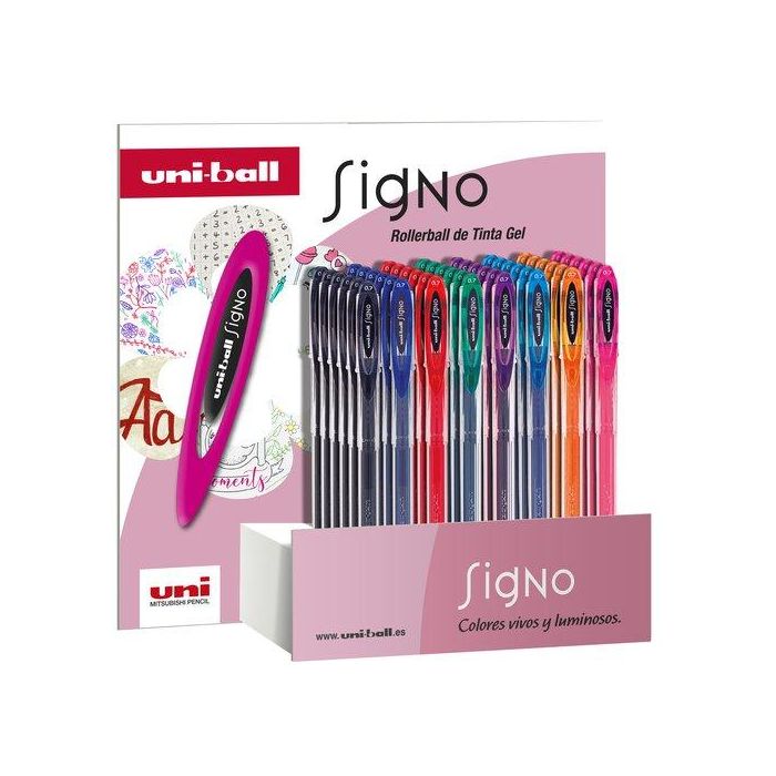 Roller Gel Uni-Ball Signo 0,7 (Um-120) Expositor De 48 (8 Col.)