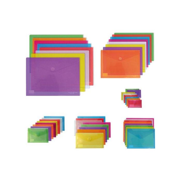 Dosier Sobre Grafoplas Pp Multiline Velcro A6 Azul (Set de 5)