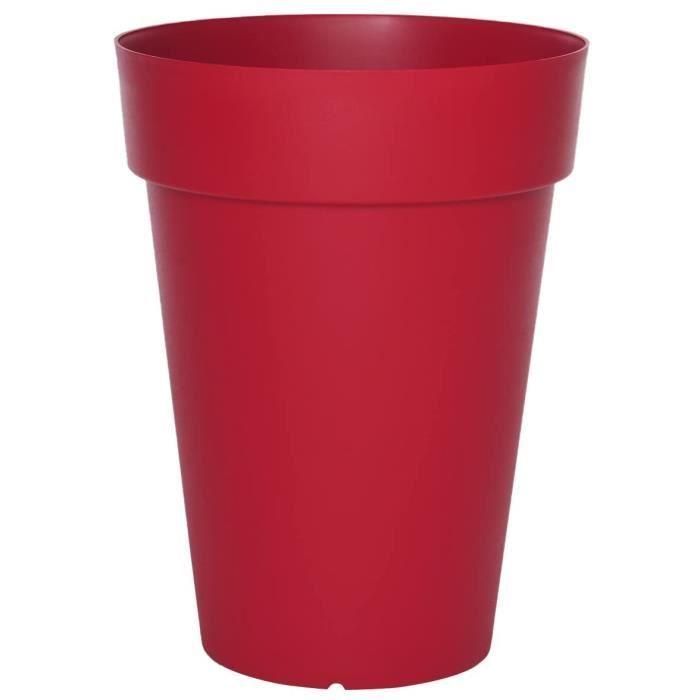 Maceta RIVIERA Soleilla - Redonda - Ø 50 x 66 cm - Rojo 1