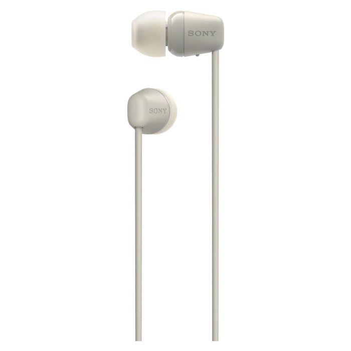Sony WI-C100 Auriculares Inalámbricos Intrauditivos con Micrófono, Bluetooth y 25h de Batería, Color Beige Sony WI-C100 Auriculares Inalámbricos Intrauditivos con Micrófono, Bluetooth y 25h de Batería, Color Beige