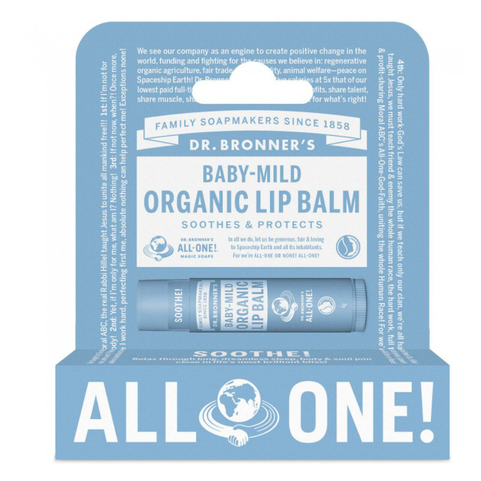 Dr Bronner'S Lapices Labiales En Hangpack Bebés - Neutral 4 gr Dr Bronner'S Lapices Labiales En Hangpack Bebés - Neutral 4 gr