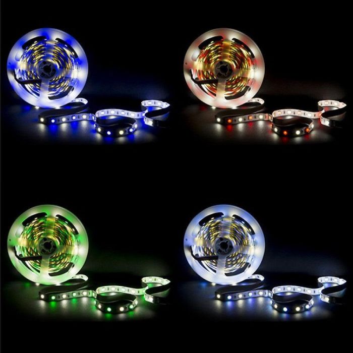 Tira de 360 LEDs 72W 4200 Lm 6000K SMD5050 RGB-Blanco Frío x5M 40000H [CA-RGBW-5050-IP25]