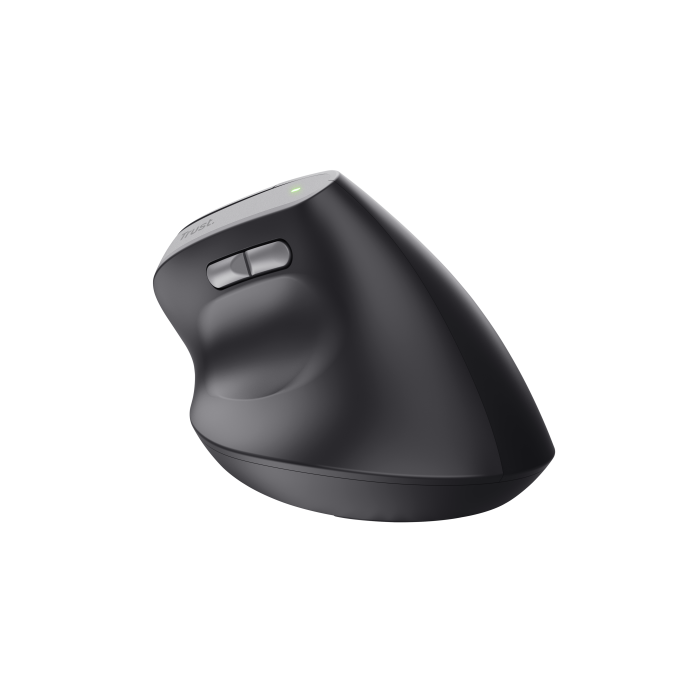 Trust 25145 Ratón Vertical Inalámbrico Ergonómico Bayo II Recargable 2400 DPI con 6 Botones - 60% Plástico Reciclado 5