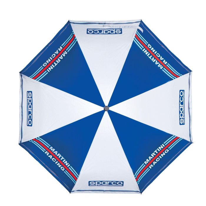 Sparco S099099MR Paraguas Plegable Martini Racing con Apertura Automática, Varillas de Fibra de Vidrio y Mango Ergonómico Sparco S099099MR Paraguas Plegable Martini Racing con Apertura Automática, Varillas de Fibra de Vidrio y Mango Ergonómico
