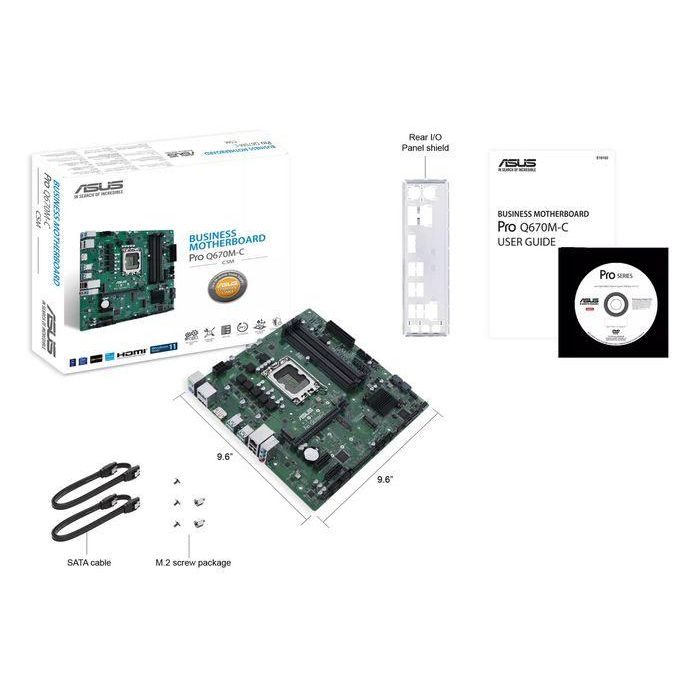 ASUS PRO Q670M-C-CSM Placa Base LGA 1700 DDR5 Micro ATX para PC 6